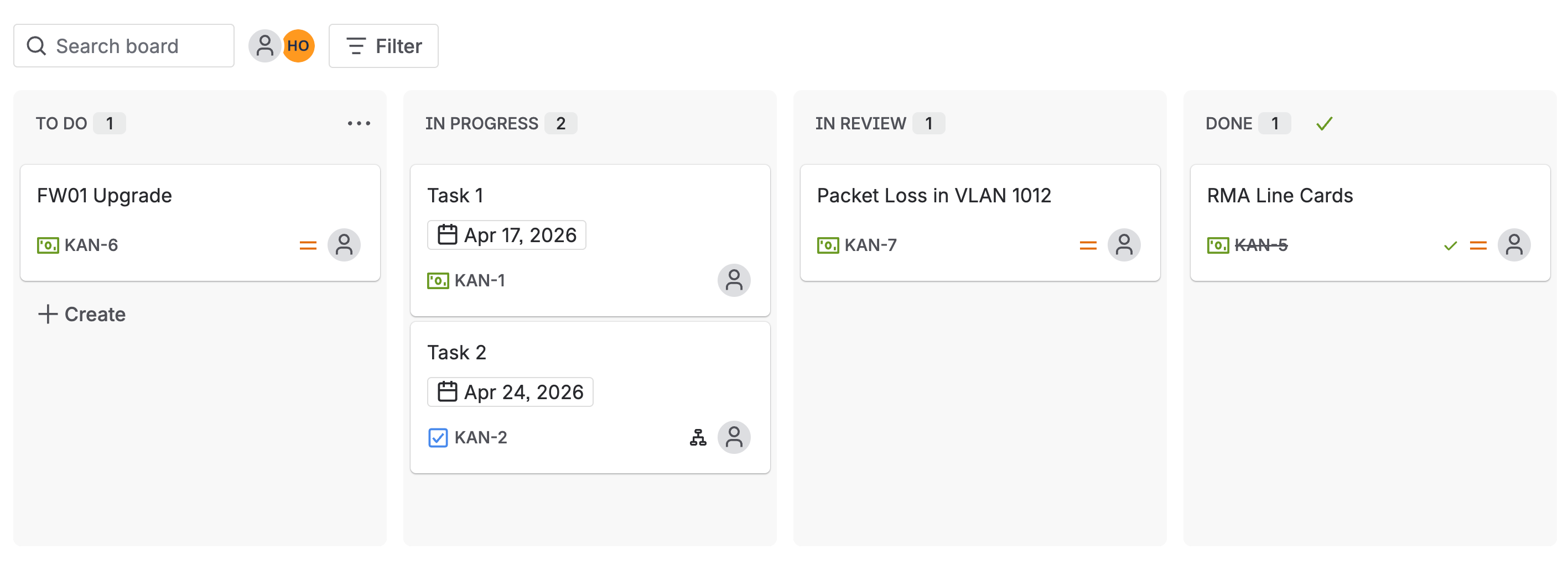 Kanban Board Example